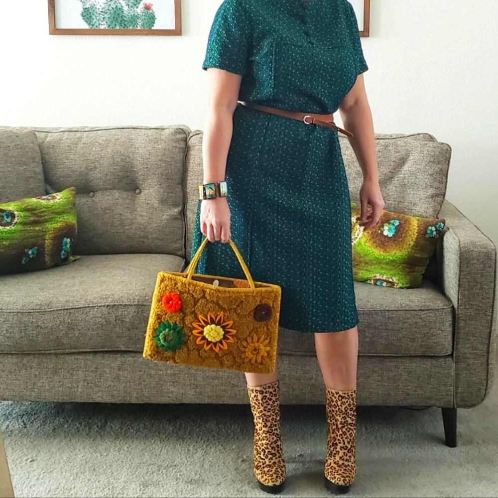 Vintage Poly House Dress